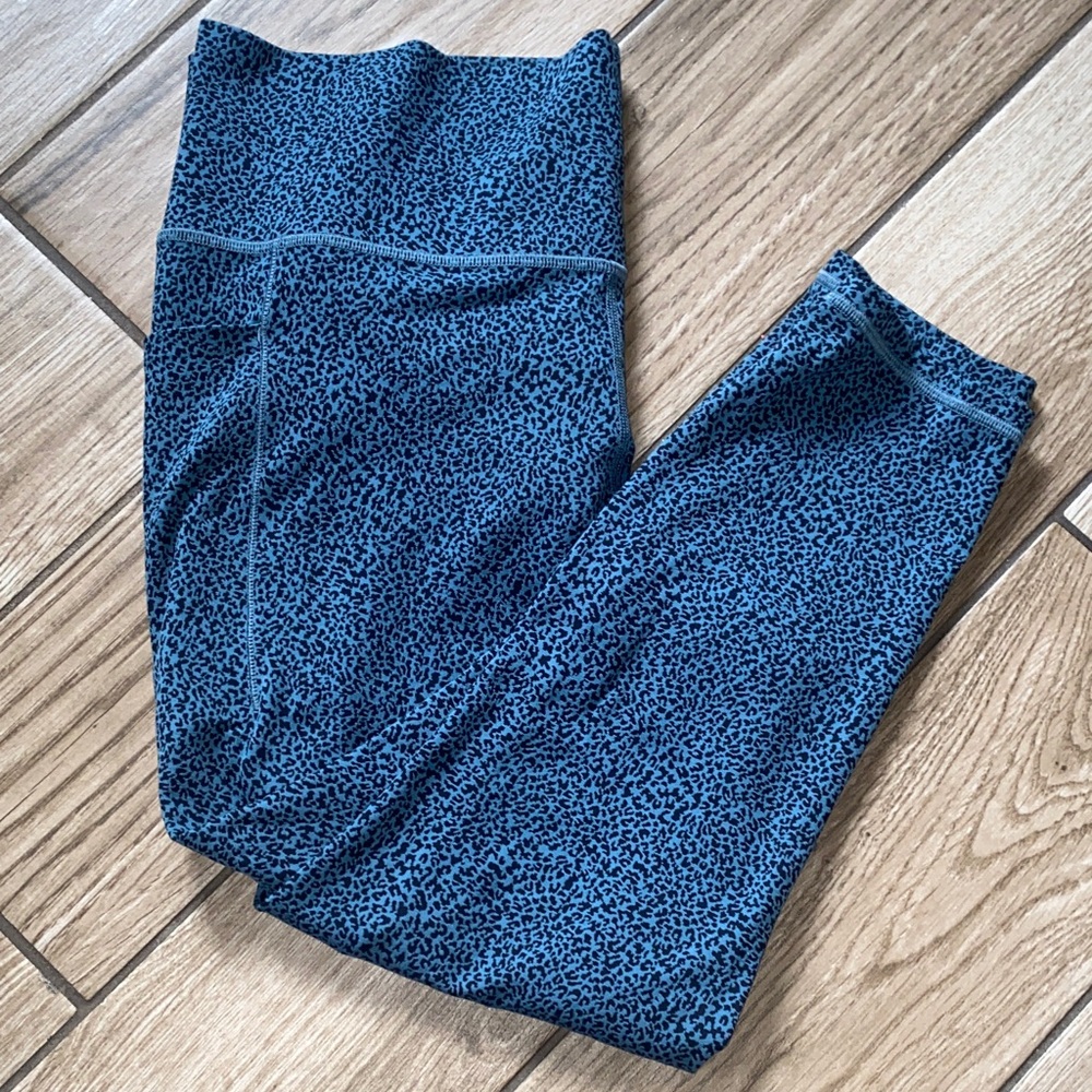 Blue Patterned Leggings